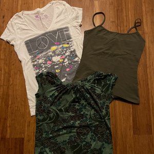 Lot of 3 Junior Tops GADZOOKS  NOLLIE  FOREVER 21  M